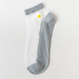 SUMMER WOMENS BREATHABLE PRINT SHEER SOCKS_CWMS0408