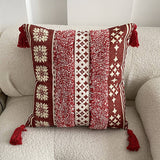 BOHEMIAN STYLE TUFTED LINEN PRINTED PILLOWCASES_CWMM0872