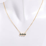 12 BIRTHSTONE PENDANT CLAVICLE NECKLACE_CWMM5670