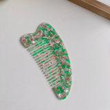 FASHIONABLE HEART LARGE FINE TOOTH HAIR COMB_CWMM1094