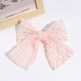 LACE BOW SPRING HAIR CLIP SWEET ELEGANT STYLE_CWAHA2294
