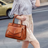 SIMPLE SNAKE PATTERN PORTABLE BIG BAG_CWAB0963