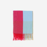PLAID THICK SCARF UNISEX WINTER WARM SHAWL_CWASC1101