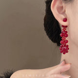 LIGHT LUXURY CRYSTAL FLOWER VERSATILE EARRINGS_CWAJE2184