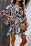 Women Elegant Print Strappy Dress_Cwdsd2404