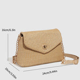 Small Tweed-Style Straw Crossbody Bag_Cwab5703