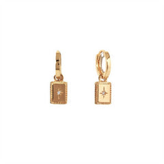 Trendy Hexagram Micro Cz Earrings For Women