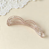 Bow Banana Hair Clip Elegant Ponytail Holder_Cwaha07559