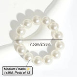 PEARL HAIR TIE BRACELET FOR WOMEN CHIC SWEET_CWAHA0128
