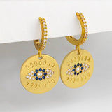 SUNFLOWER PENDANT WITH ZIRCON EARRINGS_CWAJE1016