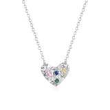 Pearl Zircon Titanium Steel Necklace