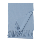 Unisex Wool Scarf Soft Solid Color With Tassels_Cwasc2707