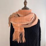 PLAID SCARF SHAWL CLASSIC TARTAN WINTER WRAP_CWASC1455