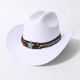 Ven Western Cowboy Hat With Turquoise Star Band_Cwah3661