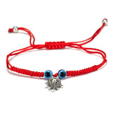 Cwaje2556_Blue Eye Evil Eye Red String Bracelet