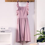 Cwmm1834_Stylish Cotton Household Kitchen Apron