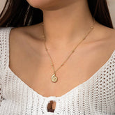 SWEET AND COOL DARK PASTORAL STARFISH NECKLACE_CWAJE1806