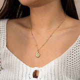 SWEET AND COOL DARK PASTORAL STARFISH NECKLACE_CWAJE1806