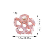 HOLLOW FLOWER HAIR CLAW RHINESTONE CHIC CLIP_CWAHA1590