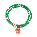 SANTA CLAUS OIL DROP BEADED BRACELET_CWAJE2401
