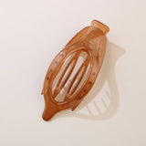 Glossy Matte Oval Hair Clip-Large Duckbill Style_Cwaha07479