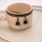 HALLOWEEN GHOST SPIDER WEB EARRINGS_CWAJE1832