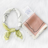 POLKA DOT CASHEW COLORBLOCK SILK SCARF_CWASC1150