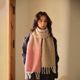 GRADIENT WOOL SCARF THICK SOFT WINTER WRAP_CWASC2362