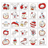 CUTE DOG APPLE TATTOO STICKERS FOR KIDS_CWMM8225