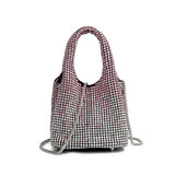 LADIES GRADIENT RHINESTONE PORTABLE EVENING BAG_CWAB3584