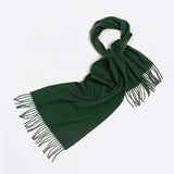 100% WOOL SIMPLE SOLID COLOR SCARF UNISEX_CWASC2296