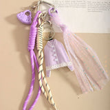 FASHION MINI PURPLE LACE SHIRT KEYCHAIN_CWMM7828
