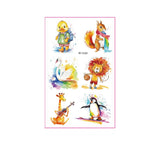 FOREST ANIMAL TATTOO STICKERS WATERPROOF_CWMM8269