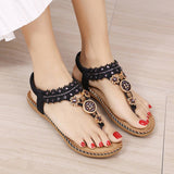 Vintage Clip Toe Beach Sandals Flat Shoes_Cwshs0501