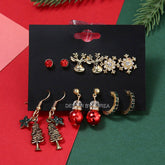 CHRISTMAS FASHION SWEET ALLOY EARRINGS JEWELRY SET_CWMM2630