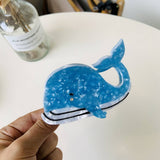 Sea Shell & Lobster Hair Claw, Ocean Animal Clip_Cwaha07131
