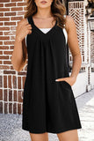Cwsjs1485_Summer Sleeveless Solid Color Overalls
