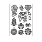 BRIDAL MANDALA TATTOO STICKERS ELEGANT DESIGN_CWMM8356