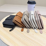 New Forest Style Retro Vertical Zipper Wallet_Cwab06250