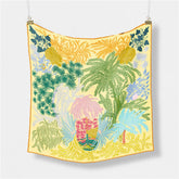 20 9 SILKY SATIN SQUARE SCARF SWEET CREAM STYLE_CWASC0642