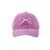 NEW WOMENS BOW EMBROIDERED BASEBALL CAP CWAH1239
