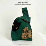 Cartoon Animal Series Knitted Handbag_Cwab2372