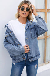 Women Wash Denim Jacket_Cwjj0083