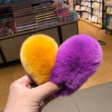 FURRY MINK HAIR CLIP CUTE FLUFFY BB BARRETTE_CWAHA3308