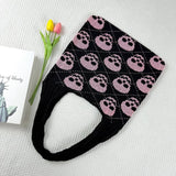 Cuab00333_Halloween Knit Tote Bag Woven Shoulder Handbag