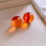 SWEET DOPAMINE COLORFUL JELLY ROUND EARRINGS_CWAJE2320