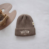 Versatile Letter Vertical Striped Knitted Hat_Cwah2924