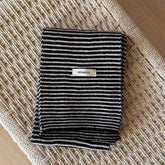 100% WOOL KNIT SCARF STRIPED SLIM WINTER WRAP_CWASC2295