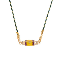 EVIL EYE CHARM CHOKER COLORFUL COTTON PENDANT_CWMM6968