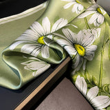 MULBERRY SILK SCARF PRINT LONG NECK HAIR WRAP_CWASC0553